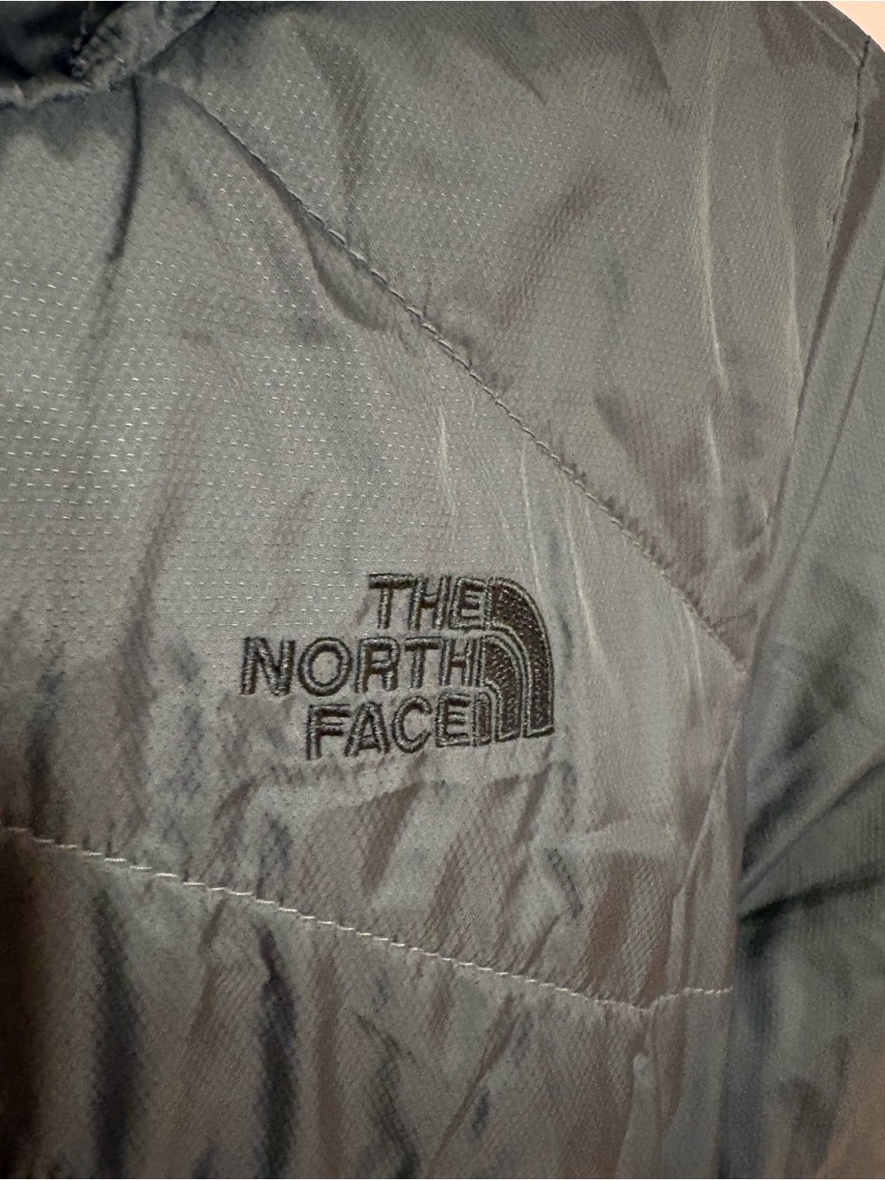 The North Face Women's Olive Green Mossbud Quilted Puffer Reversible large - Picture 2 of 3
